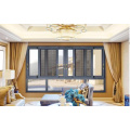 Double Tempered Glass Aluminum Sliding Window with SS Screen